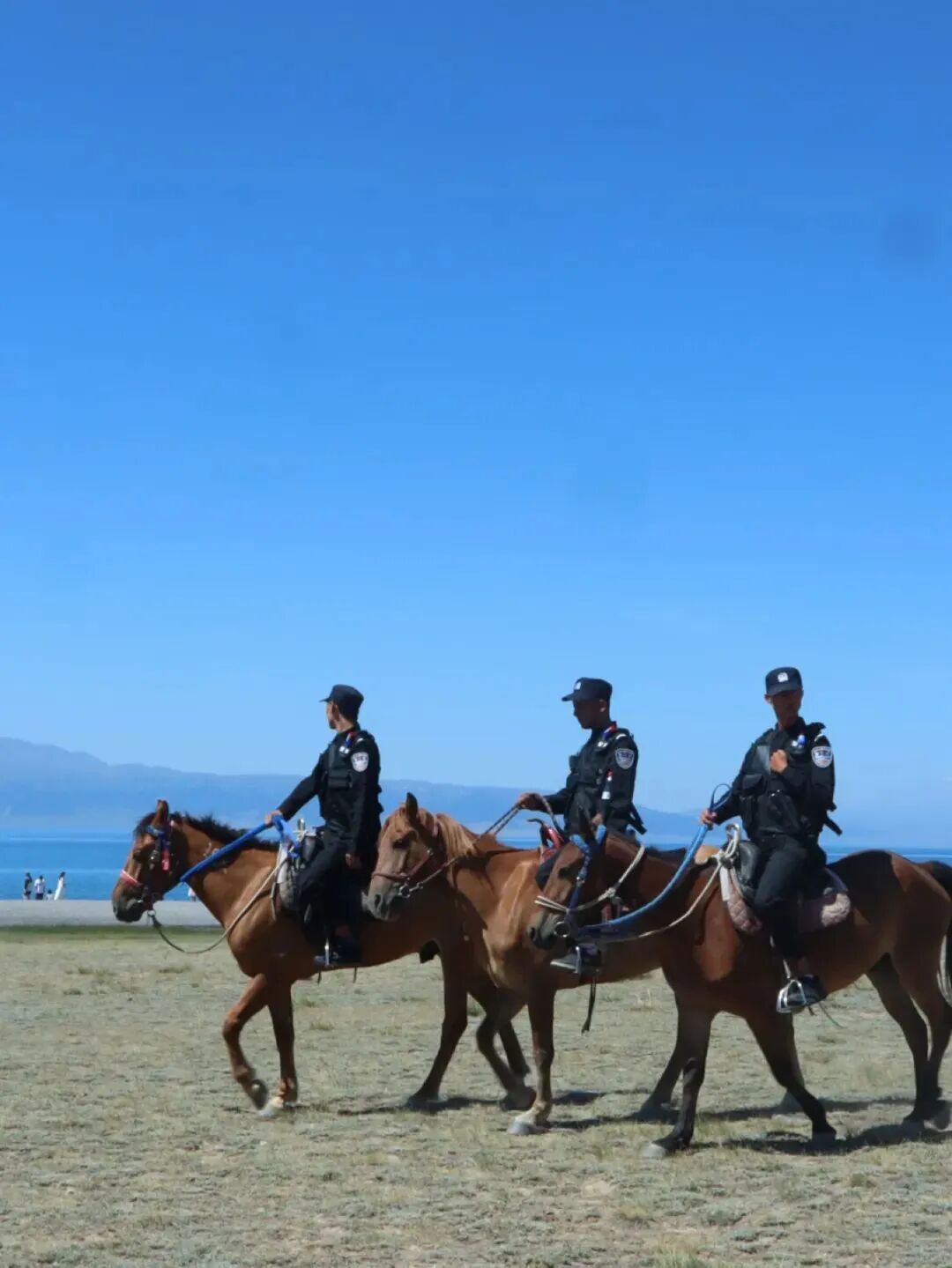 「忠诚的足迹·大美边疆」赛里木湖,有一种蓝叫"警察蓝"!