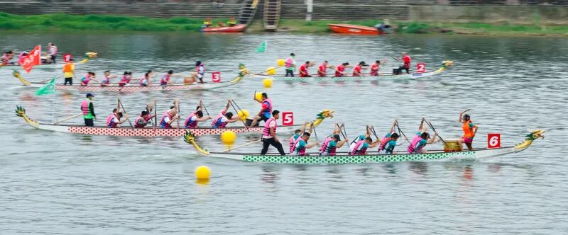 赛龙舟（图源：新华社）