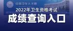 2022卫生资格考试官方查分入口已开启！