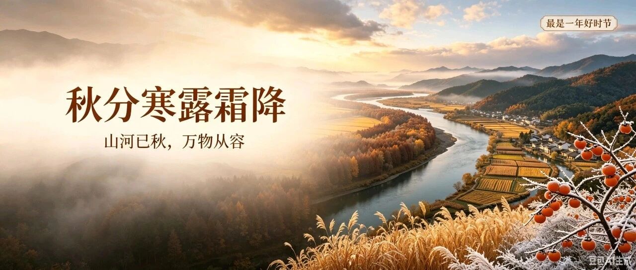 秋风染野丰收至，读懂秋分、寒露、霜降的收获修行智慧