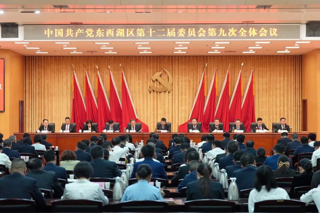 中国共产党东西湖区第十二届委员会第九次全体会议举行