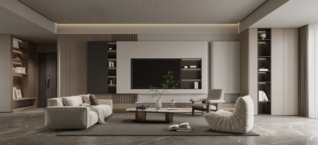 惊艳了高颜值电视背景墙瞬间提升客厅档次