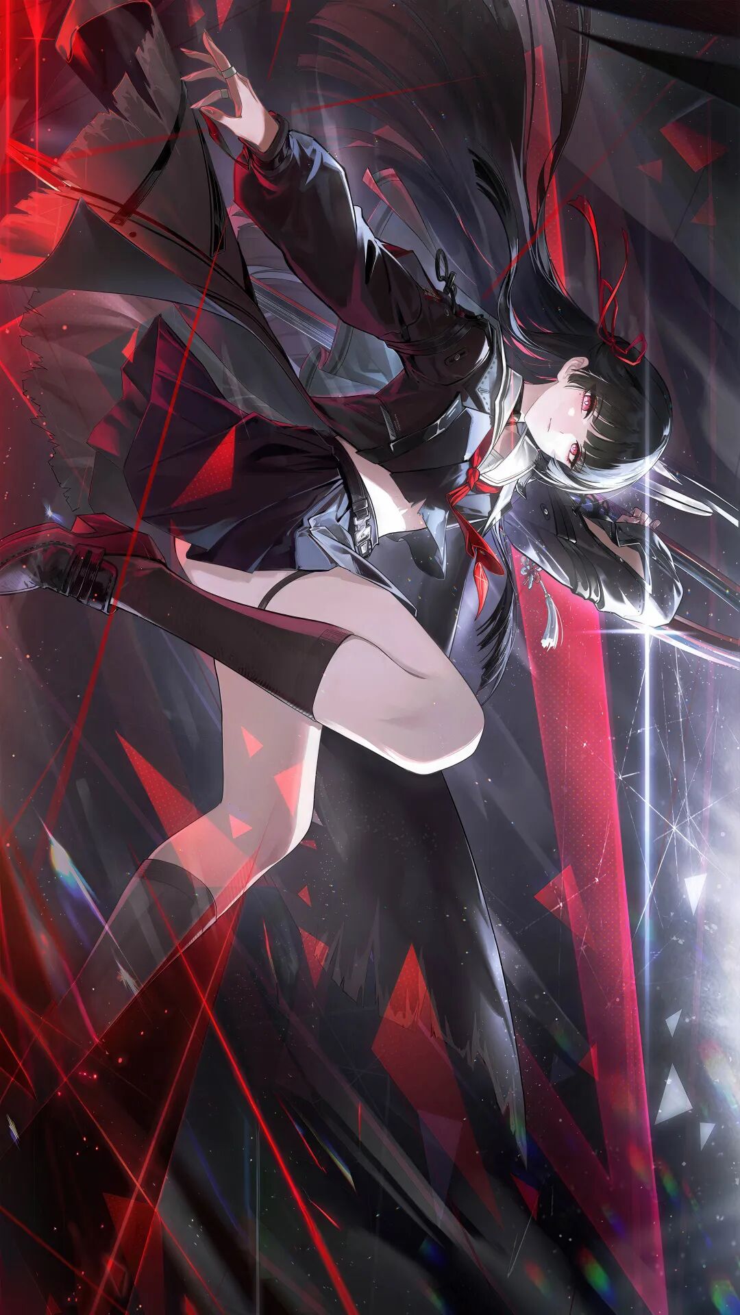 鸣潮：千咲战斗演示无字高清壁纸