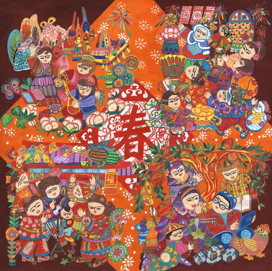 甘肃 85×117cm林国红 《春华秋实》黑龙江 100×70cm李子晶 《多情