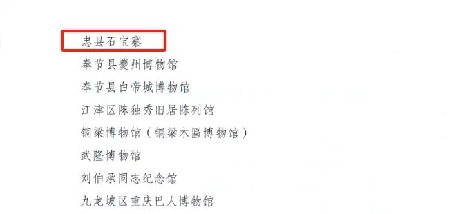 重庆:忠州博物馆,忠县石宝寨连续六年绩效考核获优