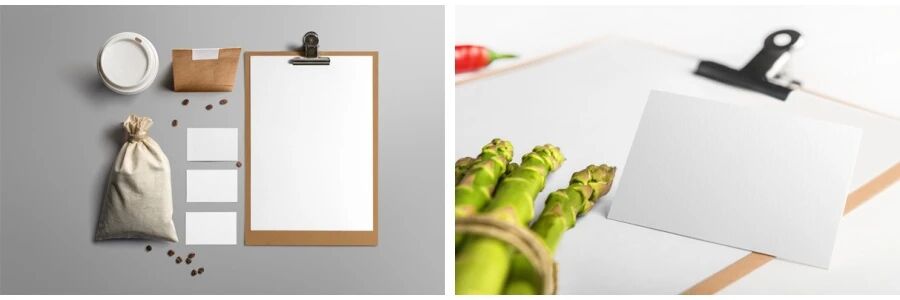 空白卡纸餐饮包装刀具VI贴图PSD模板