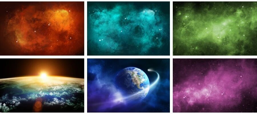 超高清星空星云太空宇宙自然地球背景图片素材