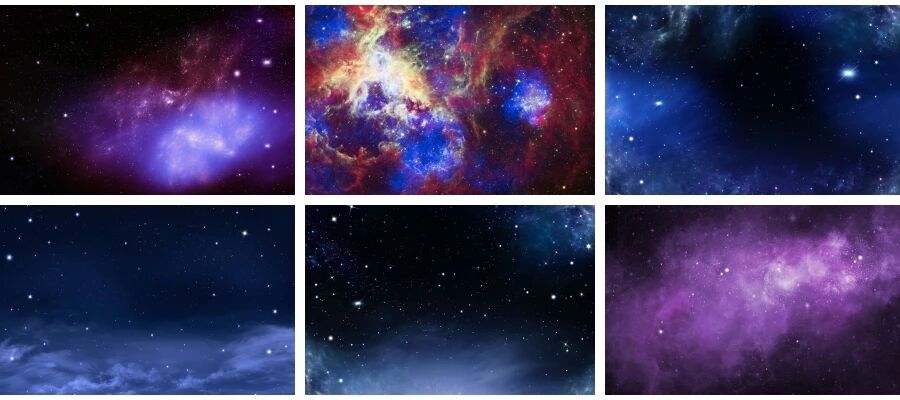 超高清星空星云太空宇宙自然地球背景图片素材