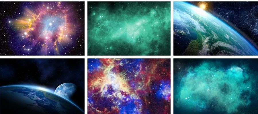 超高清星空星云太空宇宙自然地球背景图片素材