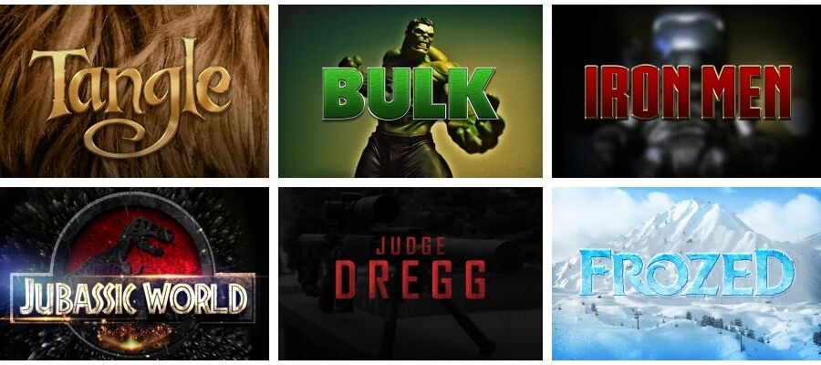 海报字体特效之电影游戏效果（175个）PSD分层模板素材