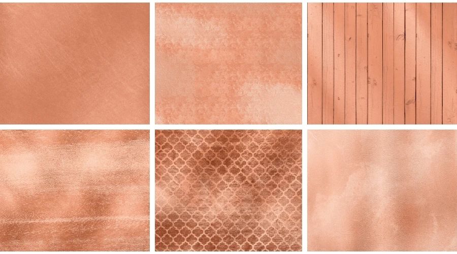 242个超高清玫瑰金箔纹理包装印刷贴图样机背景素材