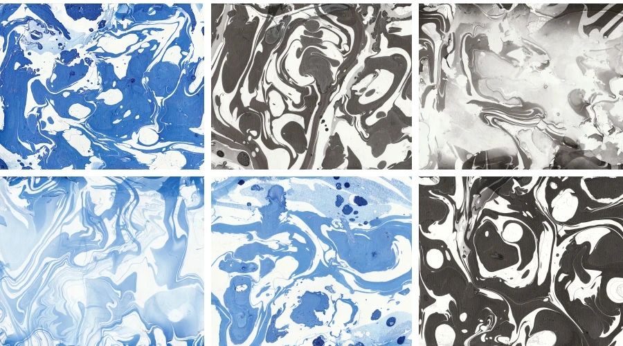 多彩大理石纹理油彩图案高清背景素材