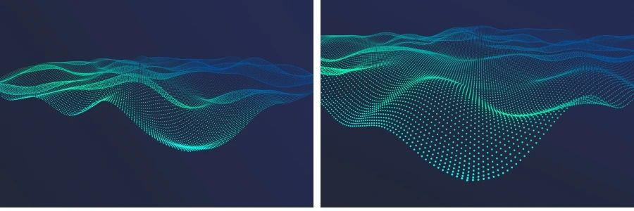 波浪波纹波点网络抽象未来科技感背景底纹纹理高清大图