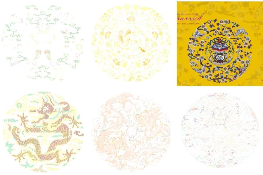 薇拉摄影风格比武招亲刺绣背景中国风古典PSD素材