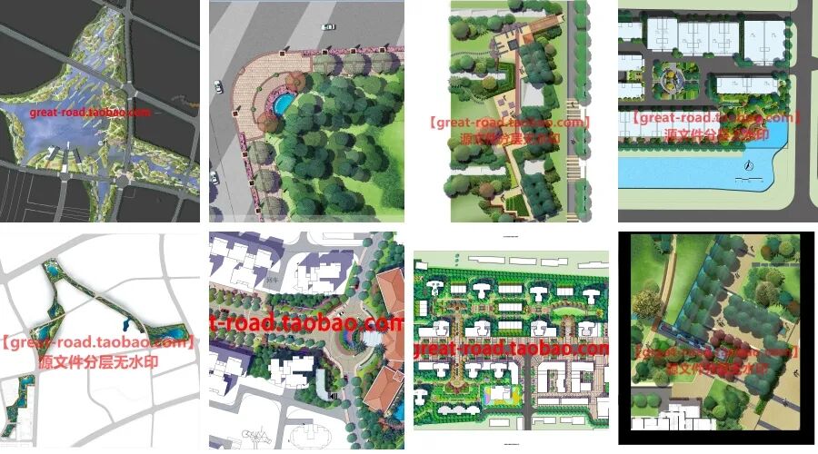 景观园林规划公园平面设计PSD模板素材