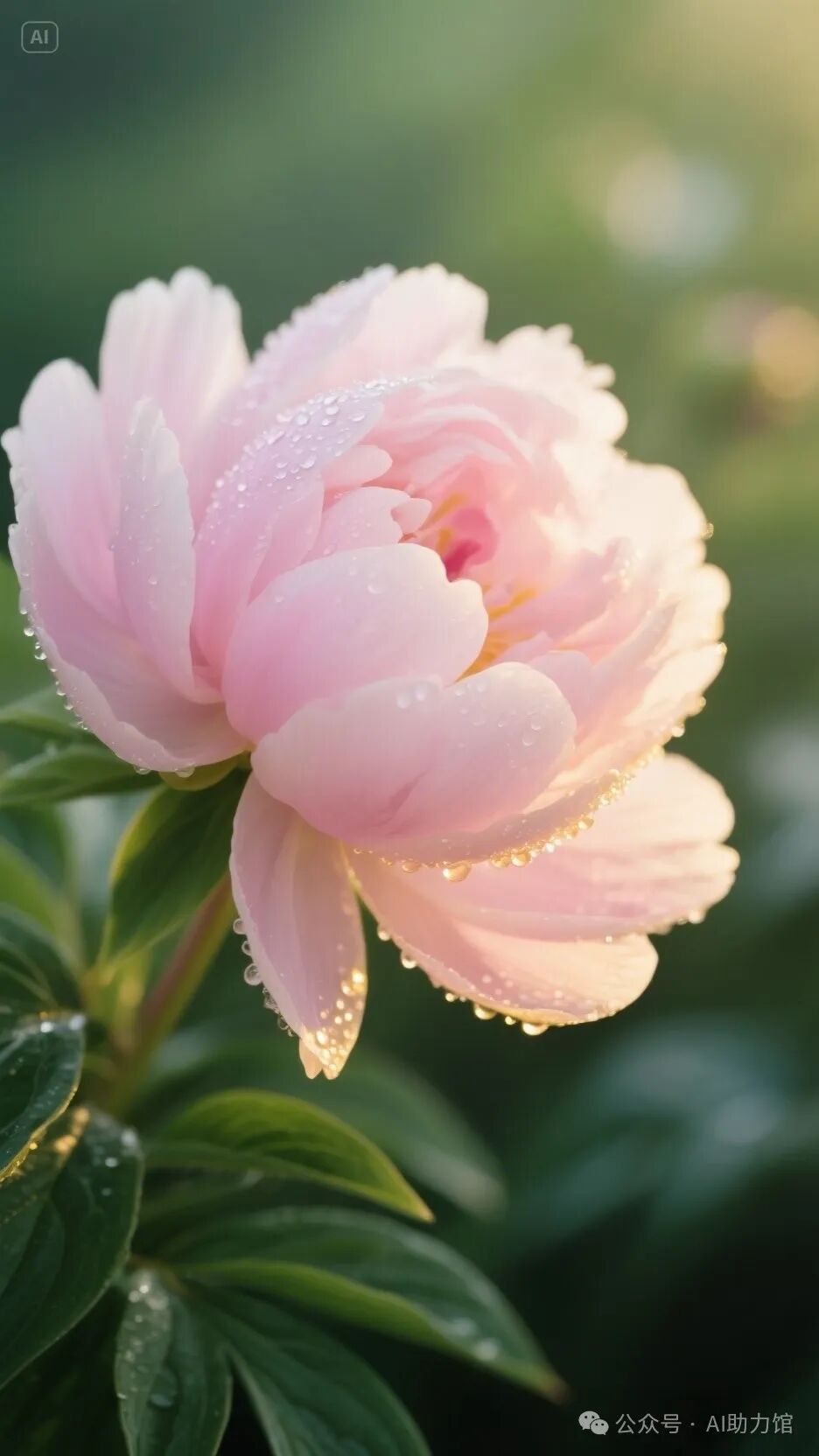 如何编写AI提示词，生成漂亮的牡丹花？