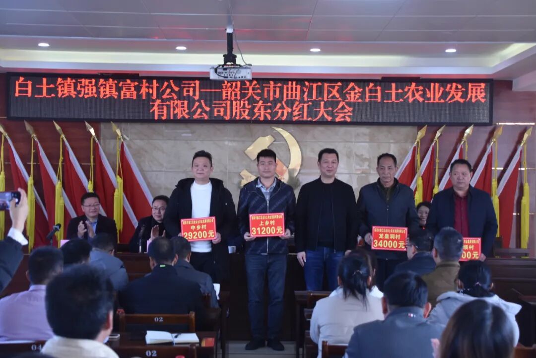 总分红54万白土镇召开强镇富村公司股东分红大会