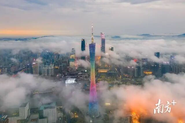 作为经济第一大省，广东在GDP总量上连续36年领跑全国。图为广州新中轴线。资料图片