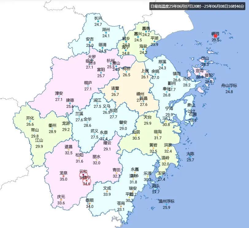 2025年06月08日嘉兴天气