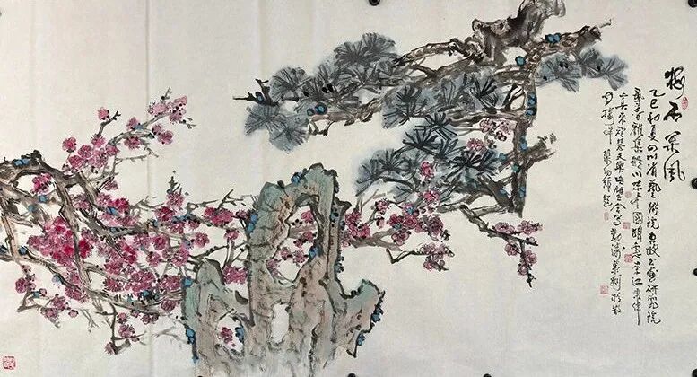 烟雨寻香—东坡书画研究院书画展在成都散花楼开展(图34)