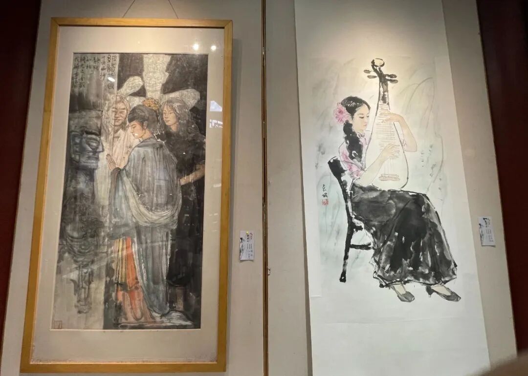 烟雨寻香—东坡书画研究院书画展在成都散花楼开展(图15)