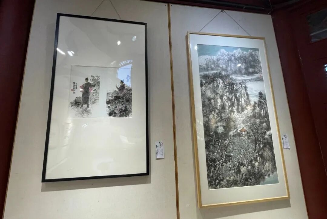 烟雨寻香—东坡书画研究院书画展在成都散花楼开展(图14)