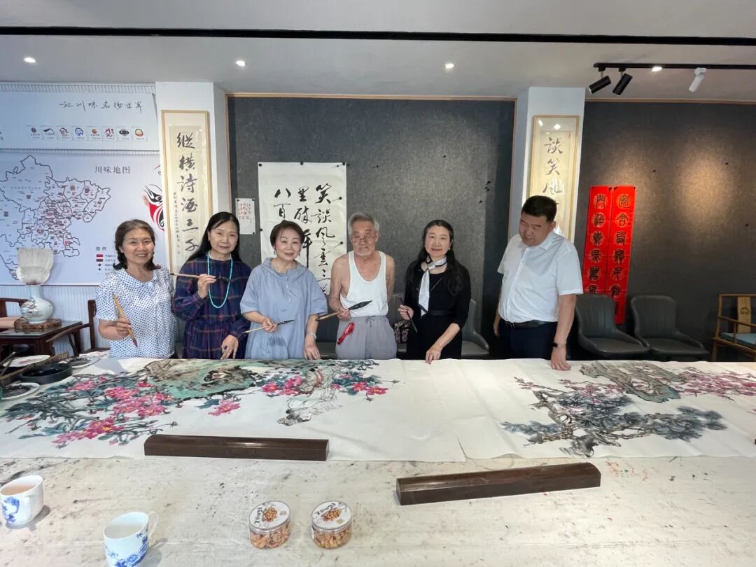 烟雨寻香—东坡书画研究院书画展在成都散花楼开展(图31)