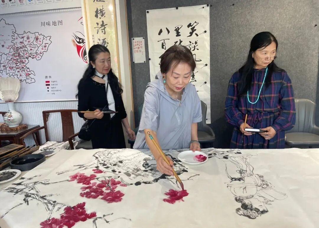烟雨寻香—东坡书画研究院书画展在成都散花楼开展(图29)