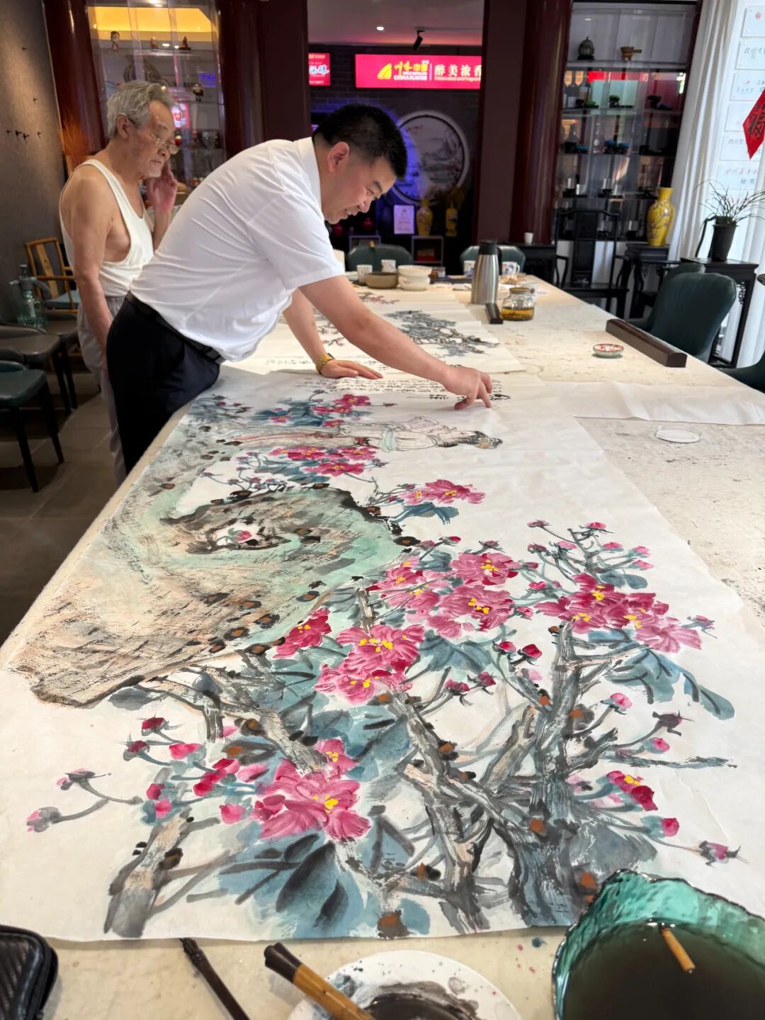烟雨寻香—东坡书画研究院书画展在成都散花楼开展(图30)