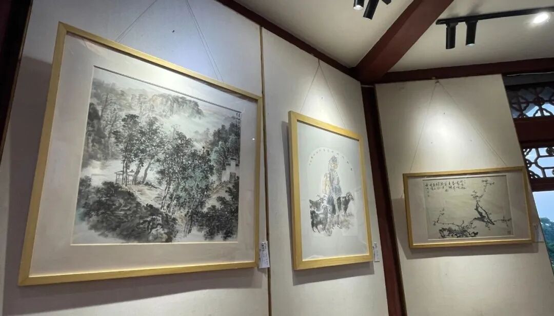 烟雨寻香—东坡书画研究院书画展在成都散花楼开展(图11)