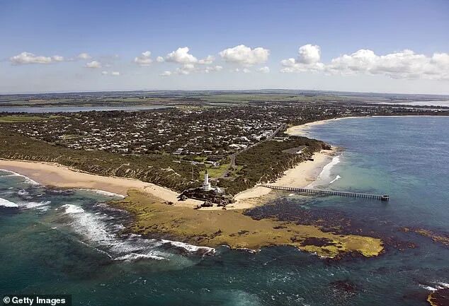Ambulance Victoria were called to reports of a water incident at Point Lonsdale, 30km south of Geelong, about 11:45am on Saturday (Point Lonsdale is pictured)
