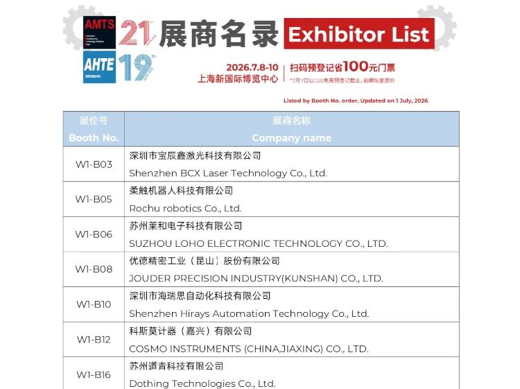 2026上海汽车制造技术展限时免费门票，附展商名录+同期活动