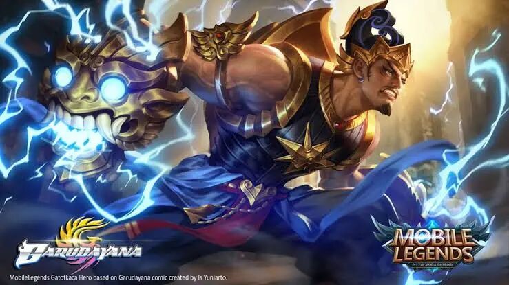 Is - Official collaboration of Garudayana X Mobile Legends: Bang bang! New  Hero Gatotkaca based on Garudayana comics will be available soon at MLBB :)  I'm so excited for this one!!