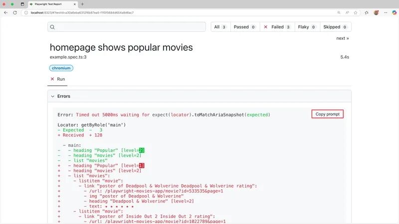 copy prompt html reporter