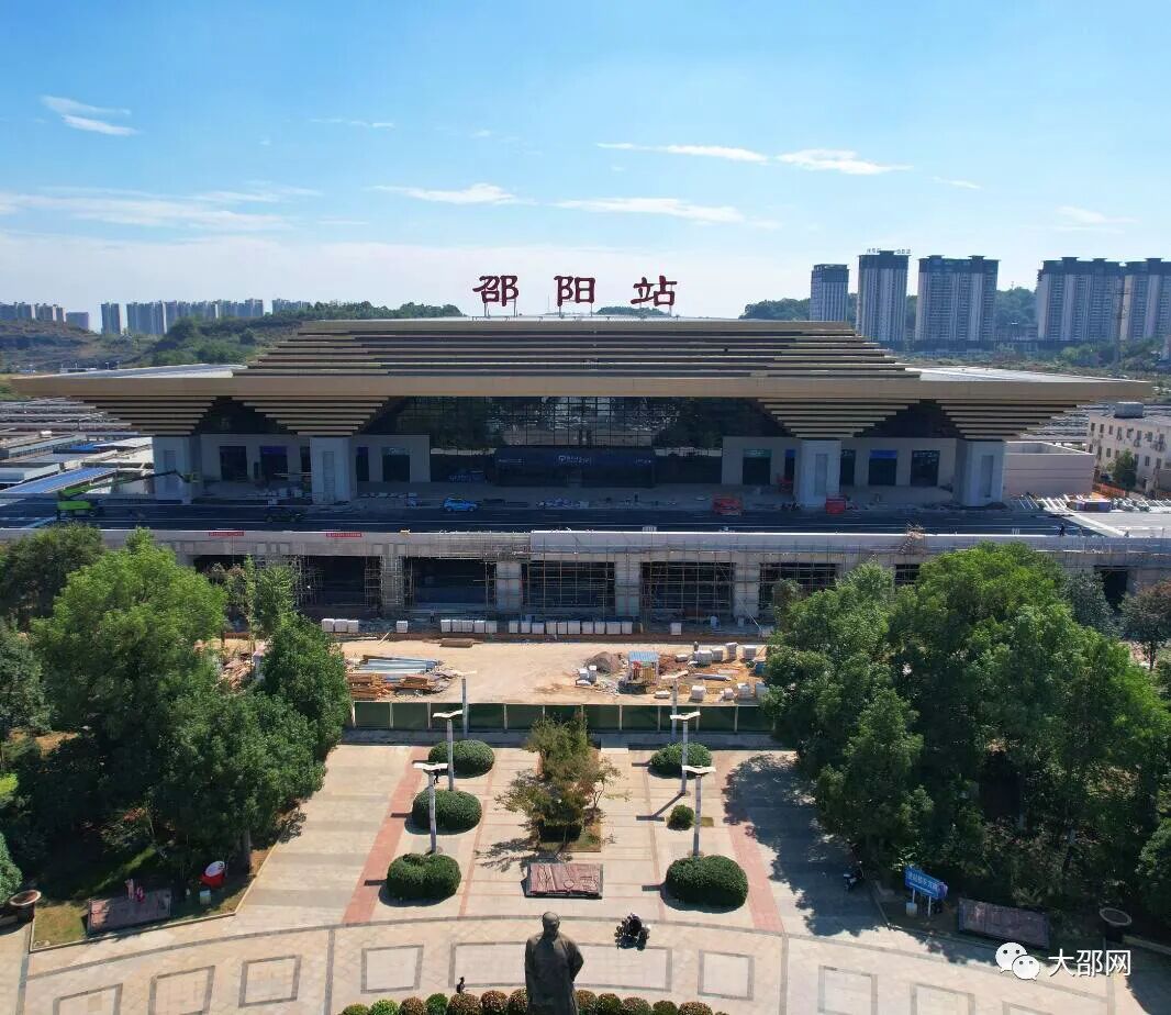 邵阳站即将迎来高光时刻新站房基本设施已到位