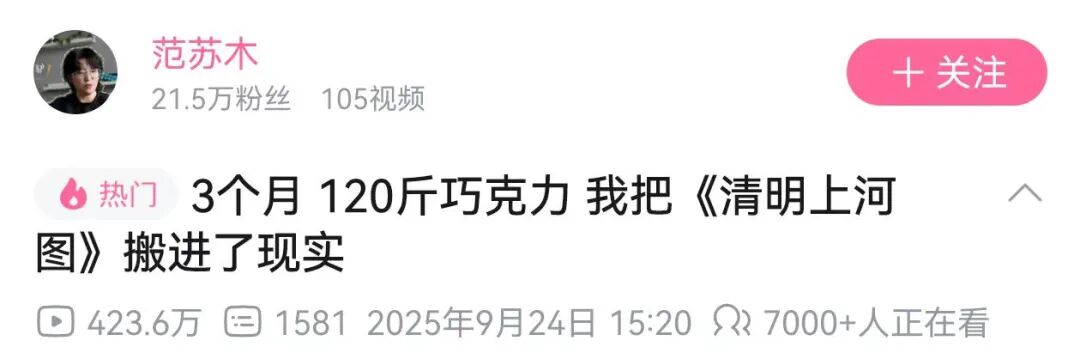 爆肝3个月用巧克力做清明上河图