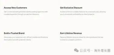 代理机构与 Lovable 合作能获得什么？