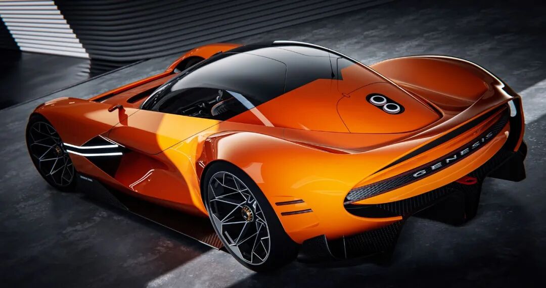 捷尼赛思的虚拟世界的概念跑车