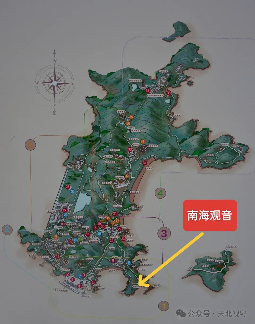 浙江舟山普陀山的南海观音,普陀山南海观音