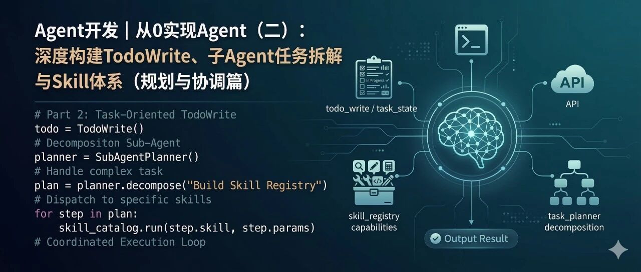 Agent开发｜从0实现Agent（二）：深度构建TodoWrite、子Agent任务拆解与Skill体系（规划与协调篇） - 信息安全知识库