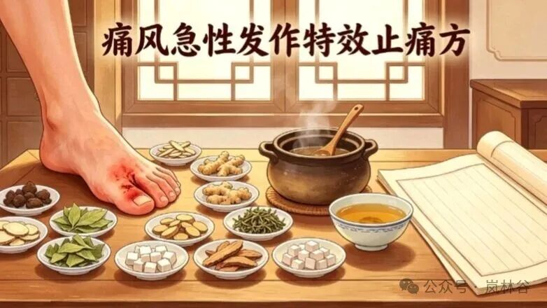 痛风急性发作特效止痛方（乌头汤化裁痛风止痛方）