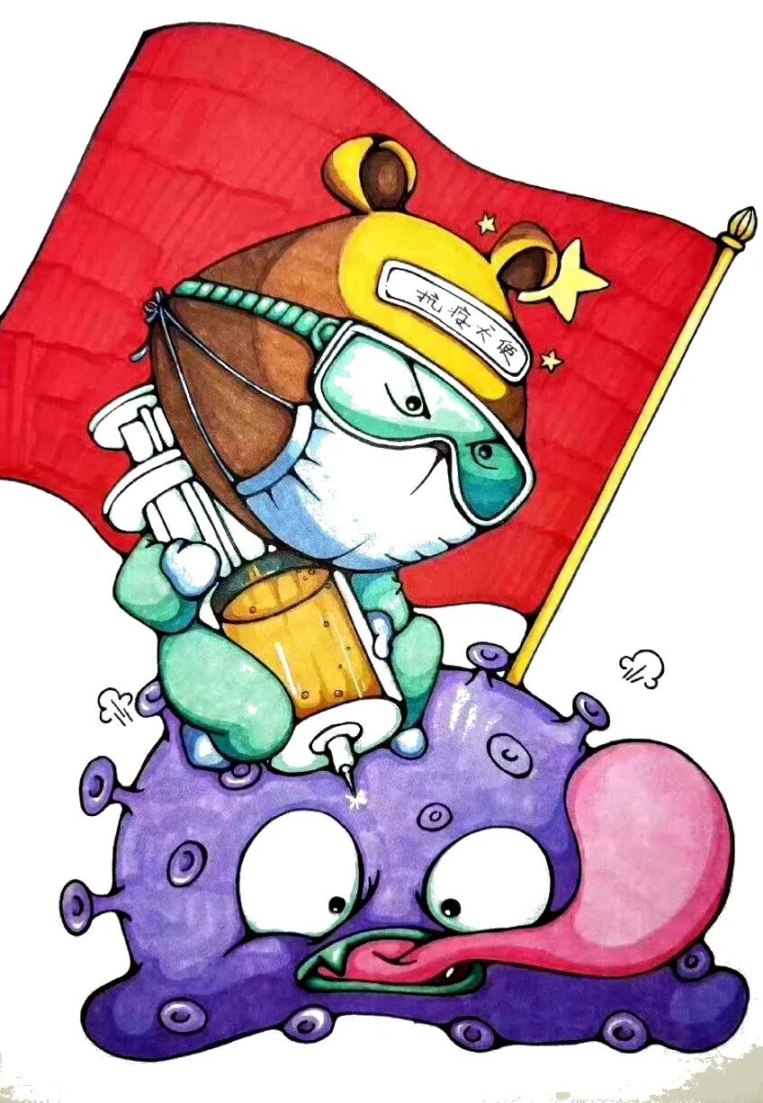 「抗击疫情绘画」《抗击瘟疫》主题画参考资料,简单美观,必须收藏!