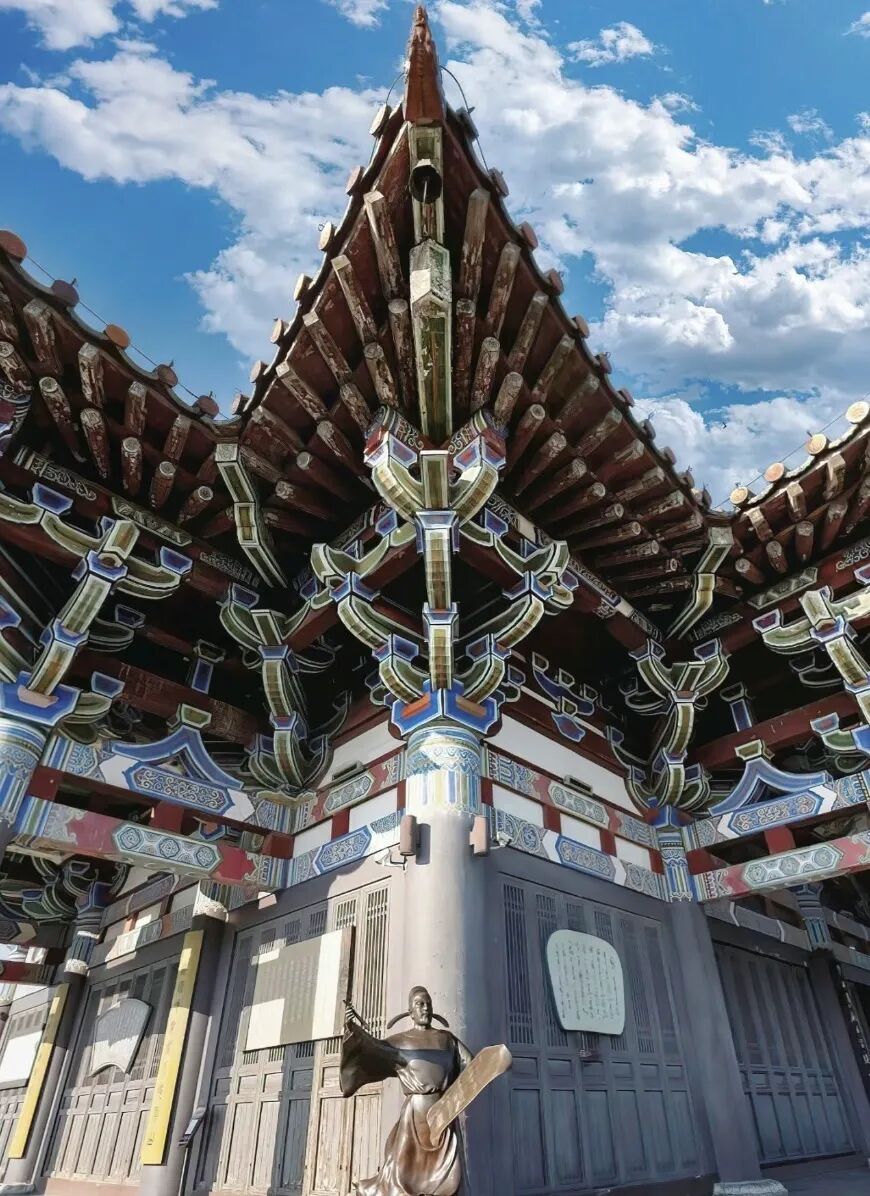 建筑风格part 02鹳雀楼,古名鹳鹊楼,因时有鹳鹊栖其上而得名,与