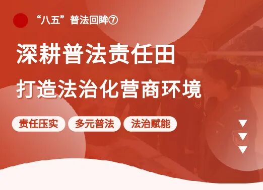 【“八五”普法回眸⑦】深耕普法责任田，打造法治化营商环境__【“八五”普法回眸⑦】深耕普法责任田，打造法治化营商环境