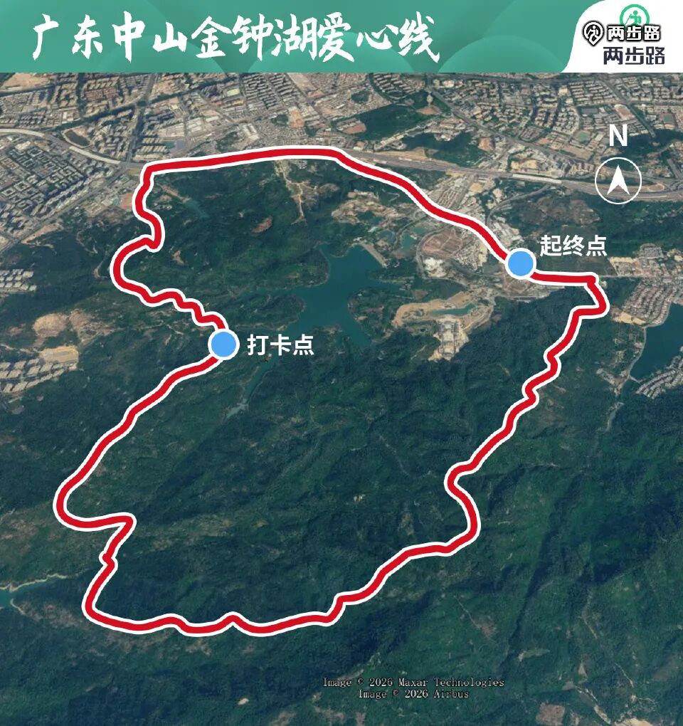 广东中山金钟湖爱心线