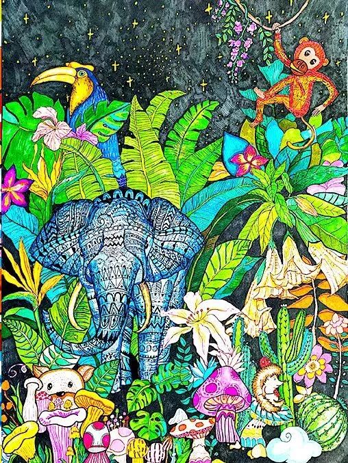 >地方林草动态>云南>正文宝藏自然往届绘画大赛作品展示保护野生动物