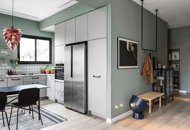 冰箱深度-面对深度600的橱柜，嵌入式冰箱应该如何选择？这3款冰箱给你答案