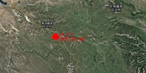 2021-12-06 14:26:00青海果洛州甘德县发生4.7级地震