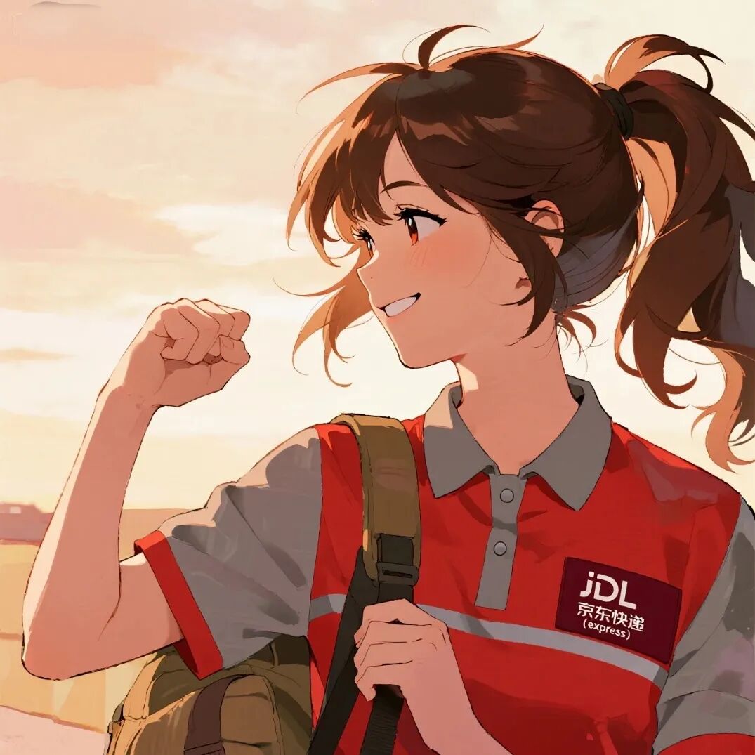 一百种职业头像 | 京东快递专属头像——女版（35/100）！