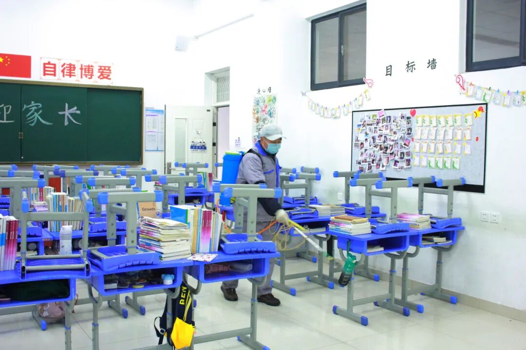 山东运河职业中专全面开展流感消杀，筑牢校园健康防线(图6)